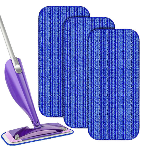 Uudelleenkäytettävät moppipäät Swiffer WetJet 6 -pakkaukseen, uudelleenkäytettävä moppipää, M