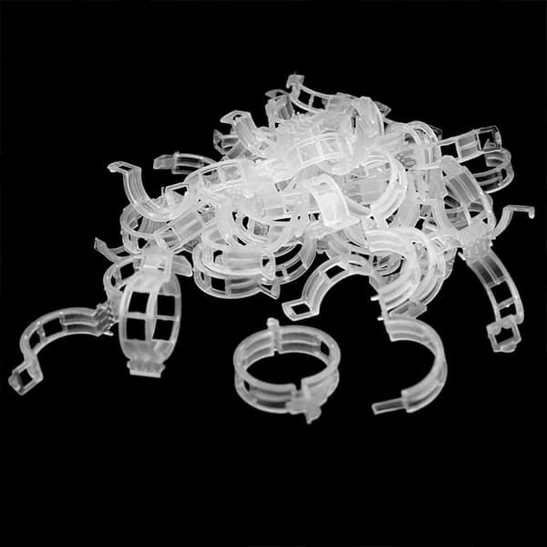 Hvide - 100 stk. tomatclips, planteclips, vinclips, have