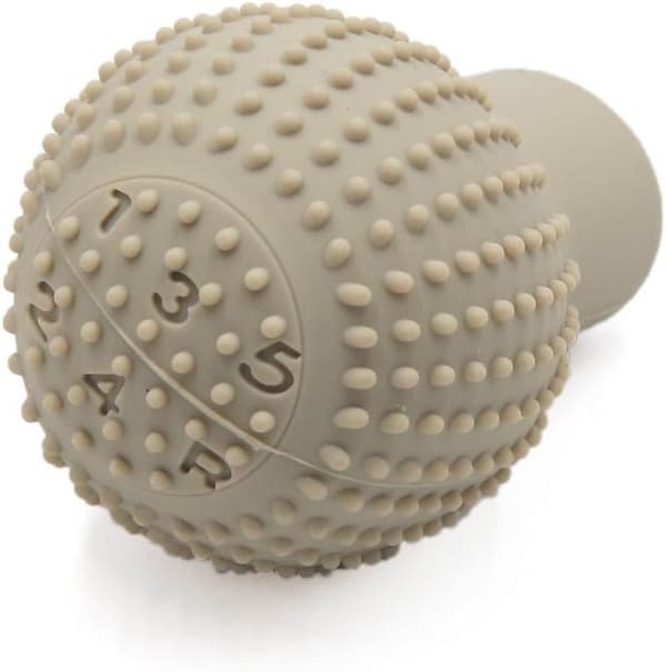 Antislip mjukt silikon beige växelspaksknoppsskydd