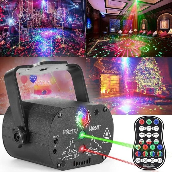 Laserbelysning DJ Scenelys Spil Lys Fest Projektor R&G Remo