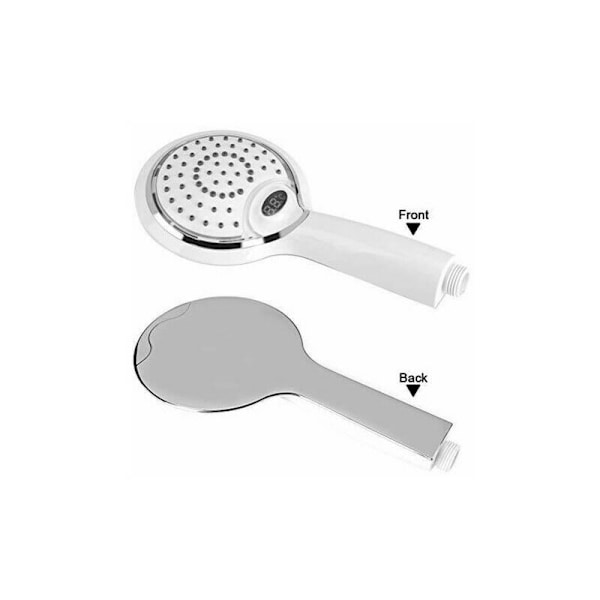 LED brusehoved håndbruser, 3 farver temperaturstyring bruser