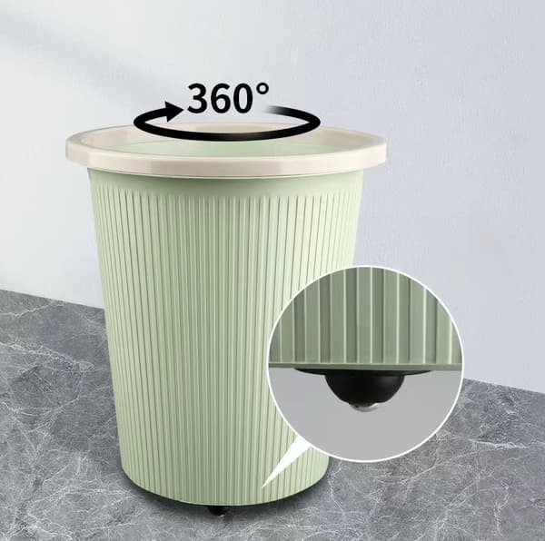 8 stk hvite selvklebende hjul, mini svingbare hjul, stille 360