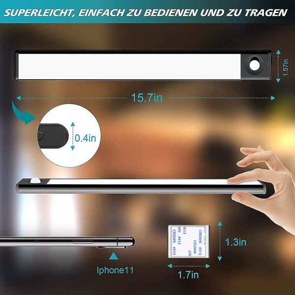 Led-kaappivalot, liiketunnistimella varustetut Led-kaappivalot, Unde