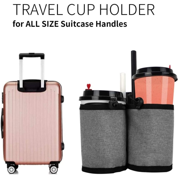 Kuffertkopholder, Bagage Rejse Kopholder - Håndfri - Spa