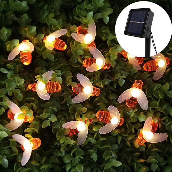 Solcellslingor Utomhus Bin 50 LED 7 m 8 lägen Vattentät In