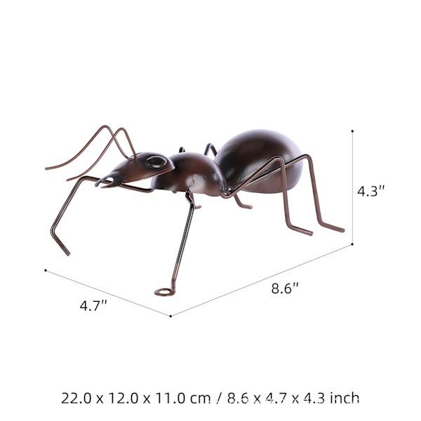 Myre Ornamenter Jern Dyr Møbler Miniature Insekter Have M