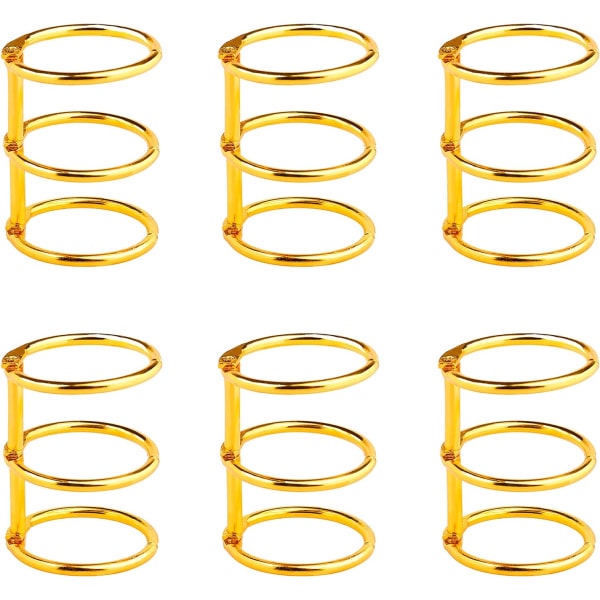 Bokringar 3-ringar metall lösbladsringar 25 mm metallring B
