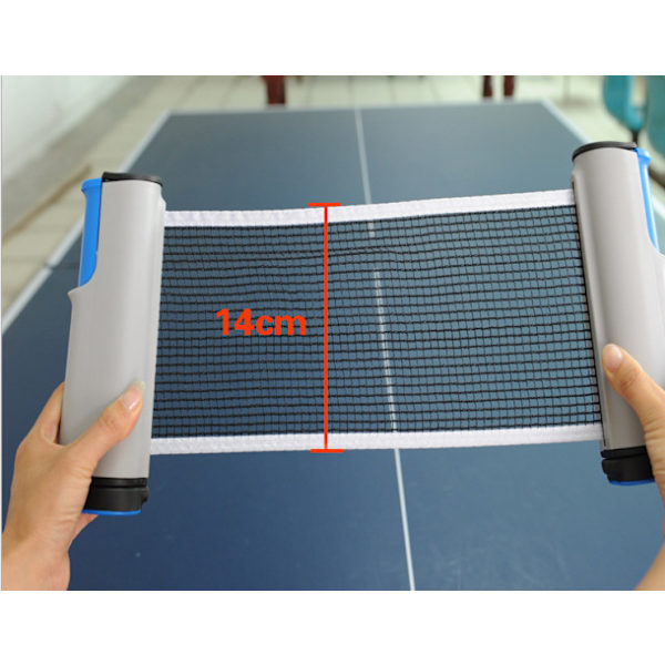 Hvit Blå Ping Pong Nett, Utvidbar Bordtennisnett/Erstatningssett