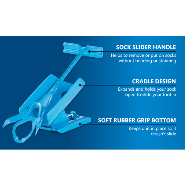 Sock Capalta Flowers Sock Slider Easy On Aid Helper Light On Eas
