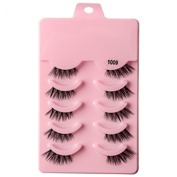 5 par Mink (1009) Black Cat style Mink øyevipper - one size