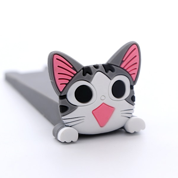 Doorstop Cat gray