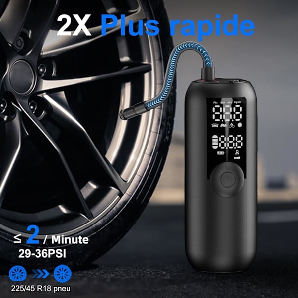 Autonrengaspuhallin 150PSI Pyöräpumppu Mini Kannettava Ilmakompressori