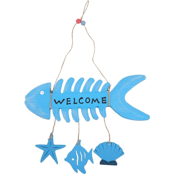 Fish Home Skilteholder - Dørophæng: Middelhavstræ Velkommen