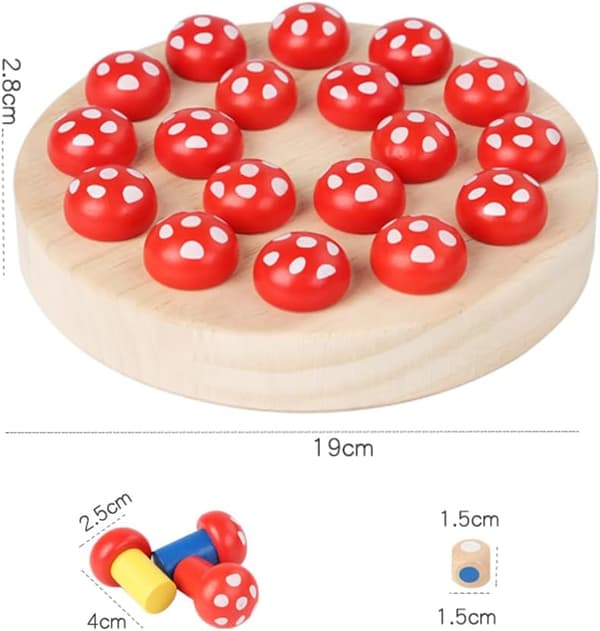 Spel för barn 3 år, Minnes Schack (Svamp), Brädspel