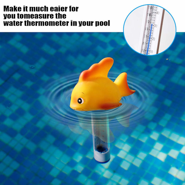 Flydende pooltermometer, (guld) sød flydende pooltermometer