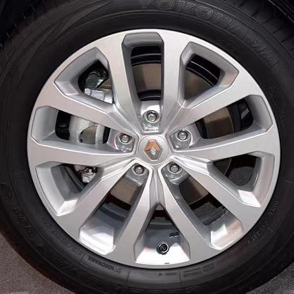 4 stk 57mm bilhjulnavkapsler i aluminiumslegering med logo for Koleos D