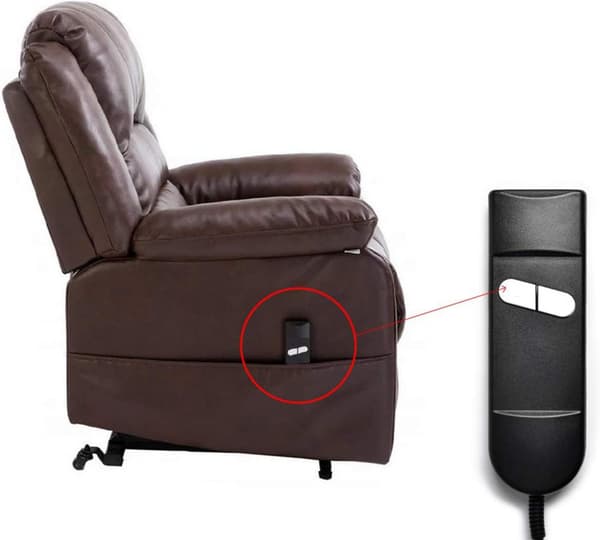 1PC Håndkontroll 2 Knapper Recliner Fjernkontroll Bryter For Elec