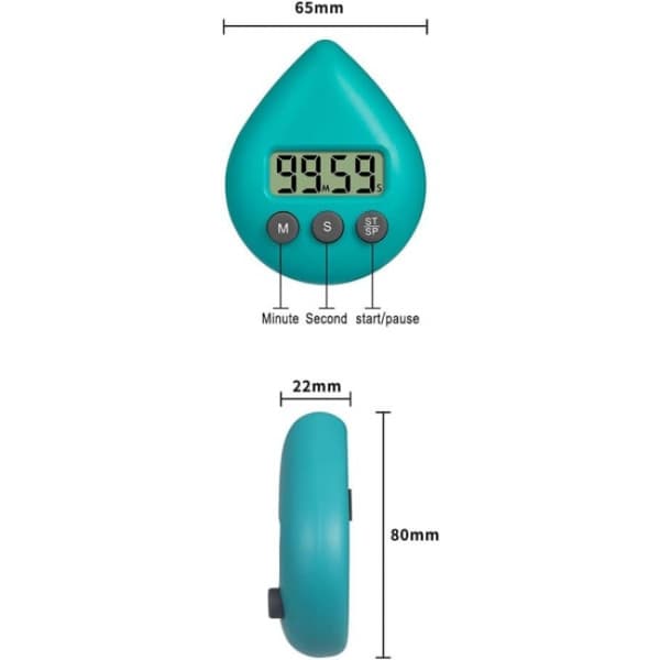 Grønn vanndråpe elektronisk timer timer påminnelse