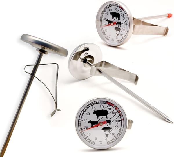 Värmebeständig analog termometer för matlagning, stekning, grillning