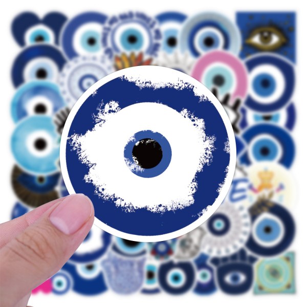 50 stykker Evil Eye Sticker Onde Eye Stickers Vandtæt æstetisk