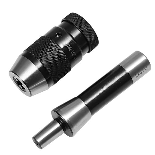 1/32\"- 1/2\" tommers JT33 selvspennende drillchuck med R8 JT33 drillspleiser bore- og fresemaskin selvspennende chuck