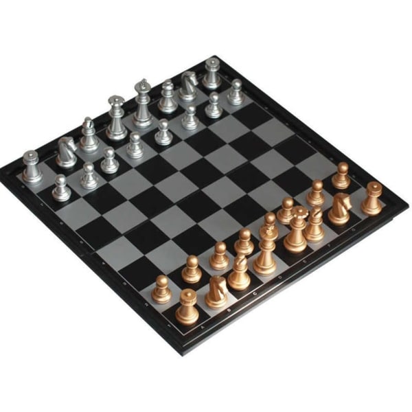 25*25cm magnetisk sjakksett, reisesjakkspill for voksne og barn