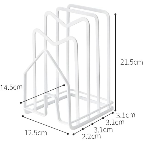 Holder for (White) Cutting Board Pot Lid Holder Cutting Board Org