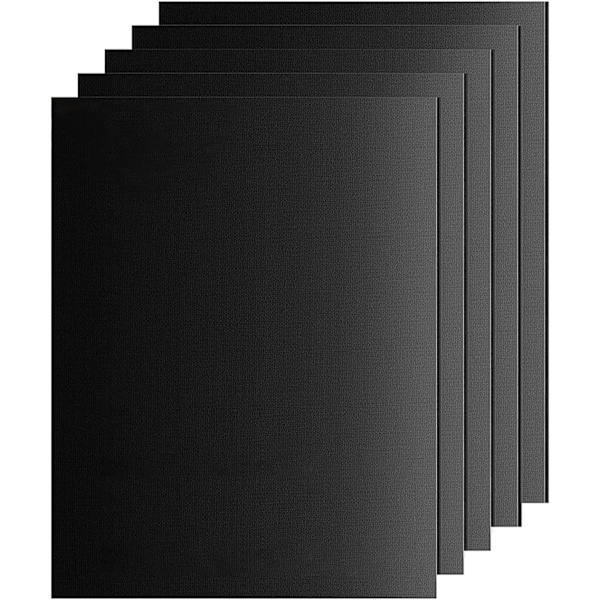 Set med 5 grillmattor - 40 x 33 cm - Teflonmatta, Non-Stick PFOA Free -