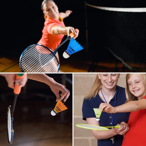 12 Plast Badminton Shuttlecocks Shuttle Cocks Sport Trening In