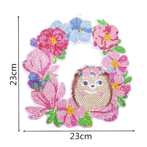 Handgjord diamantmålning blomsterkransform diamantmålning Ki