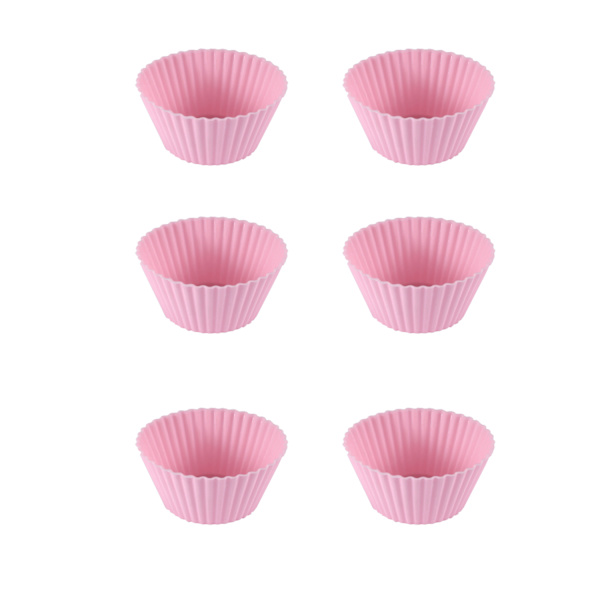 6 kappaletta (vaaleanpunainen) kakkuvuoka muffinipelli pieni kakku tarttipaperikuppia tarttumaton