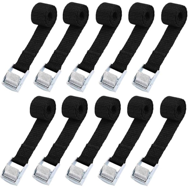 10pcs 2×39cm Tie Down Strap Fastener Set for Motorcycle/Car/Bike