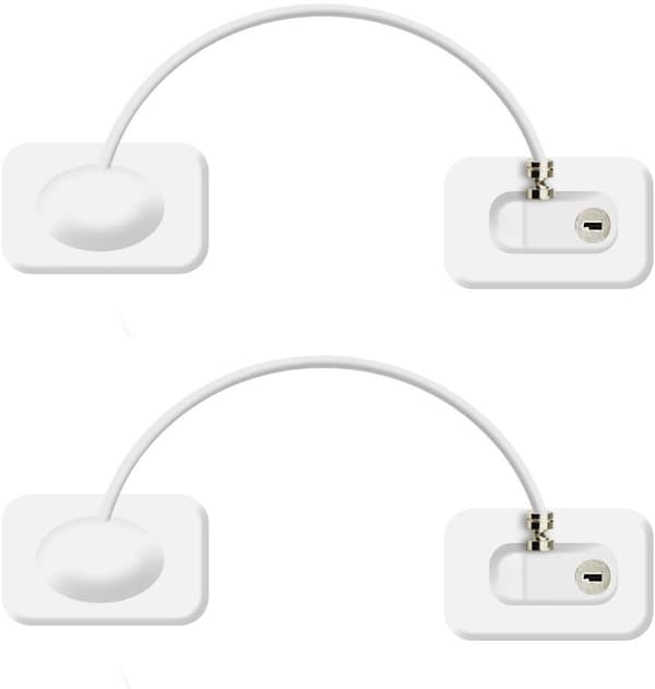 Mini UPVC vindueåbningsbegrænser kabel med lås