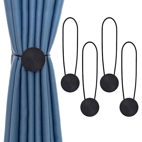 4 stk magnetiske gardinholdere klips metallgardin spenne holdbac
