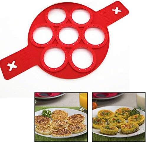 Silikonpannkaksformar Silikonbageri Diskmaskinssäker 7 Cirklar,