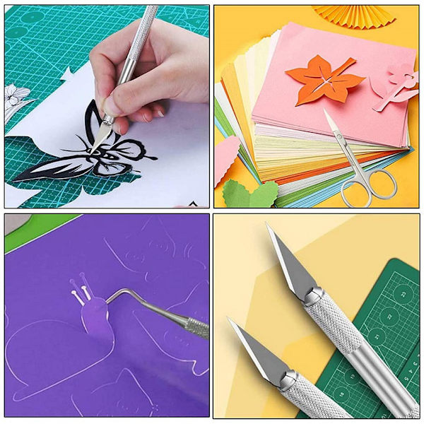 20 st Craft Making Tools Vinyl Embossed Art Flowers Tool Kit DIY