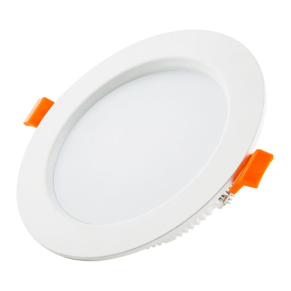 Set med 6 ultratunna LED-infällda spotlights 230V 5W, infälld Cei