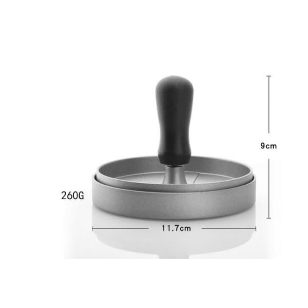 Hakket bøfpresse 12 cm - Burgerudstyr til tilberedning af hakket kød