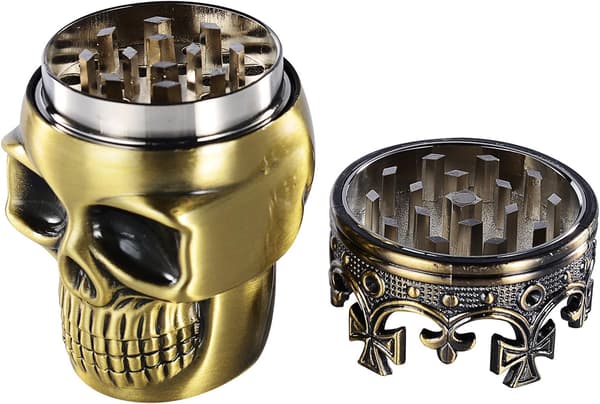 Urte Grinder King Skull Age Crowned King Skull Pollen Crusher til