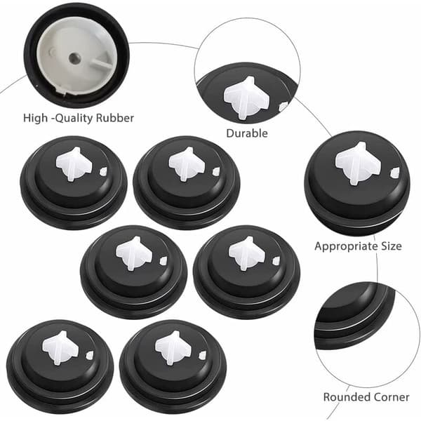 6 stk Petcock Float Valve, Flush Gasket vann, erstatningsgummi