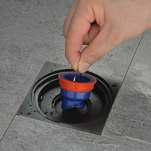 3,5x5,3 cm duschgolvavlopp, anti-backflow, anti-lukt, tyst