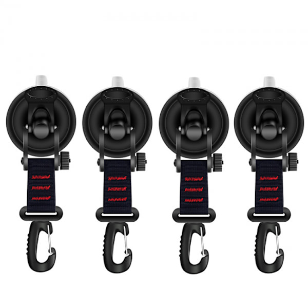 4-pack bil sugkopp krokar, stark sugkopp för camping, tältmontering sugkopp, för markis, sidovagn, båt, camping, presenning, tält, bagage, presenningar