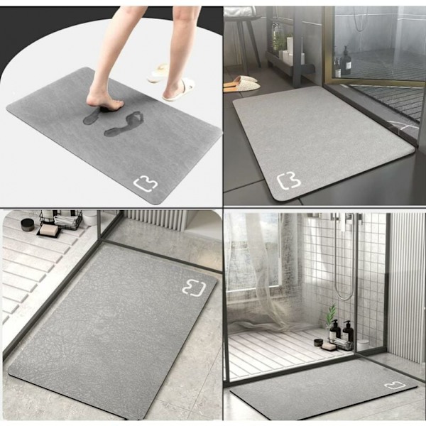 60*90 Liukumaton Kylpymatto Super Absorbent Diatomite Kylpyhuone Matto Mi