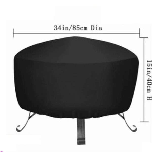 85x40cm Rund eldstadsskydd, dragsko för vattentät
