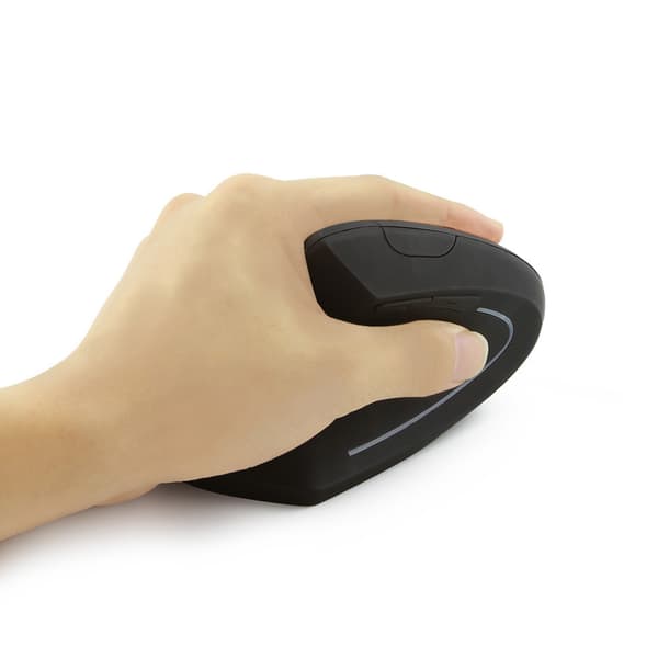 Vertikal optisk mus til venstrehåndede - Ergonomisk design