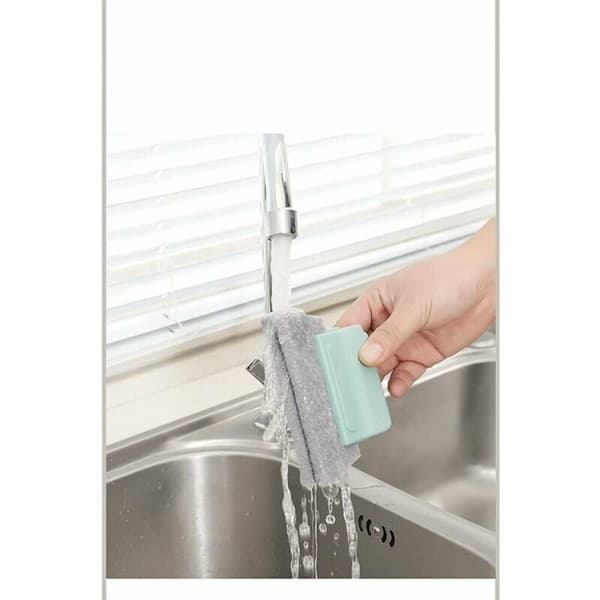 3 stk (grå, blå, beige) Groove Cleaning Brush, Magic Window