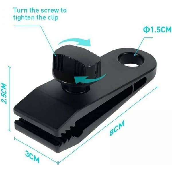 10 st Tältklämmor av plast Presenningklämmor Multifunktionssäkra nylon