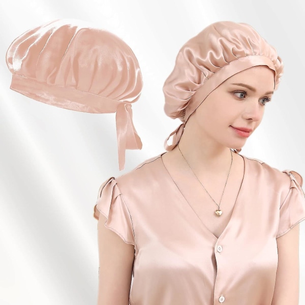 Silk Hair Bonnet For Sleeping Hair Care Double Layered Silk Hair