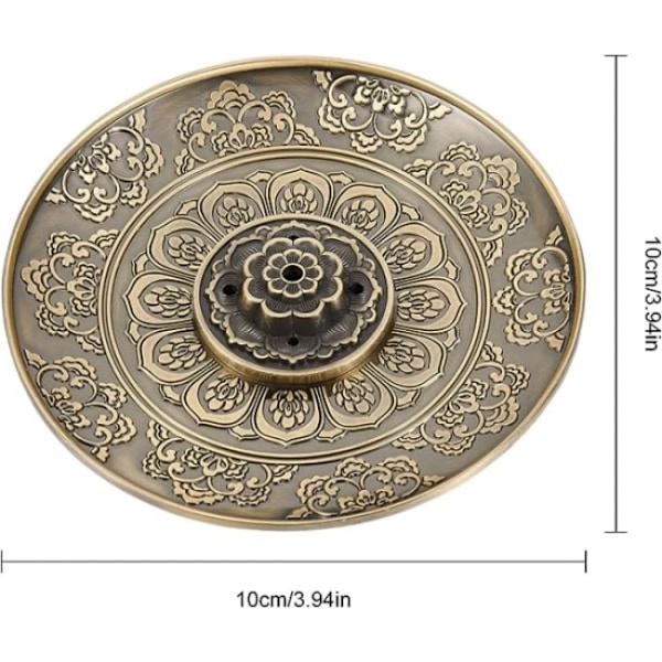 (Bronze) Lotu Røgelseholder Røgelseholder Røgelsespindeholder