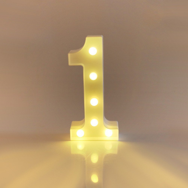 Luminous Numbers Letters (1) Light Up Alphabet Lamp LED Letter Li